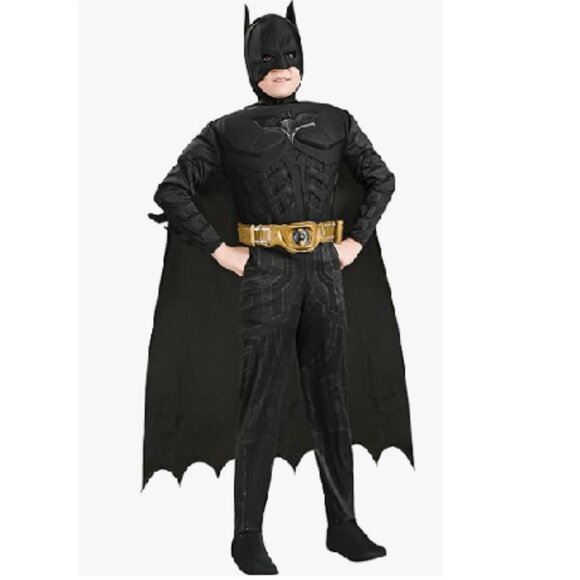 Batman Begins Dark Knight Muscle Chest Costume Rubies Official Small 4-6 - Picture 1 of 8